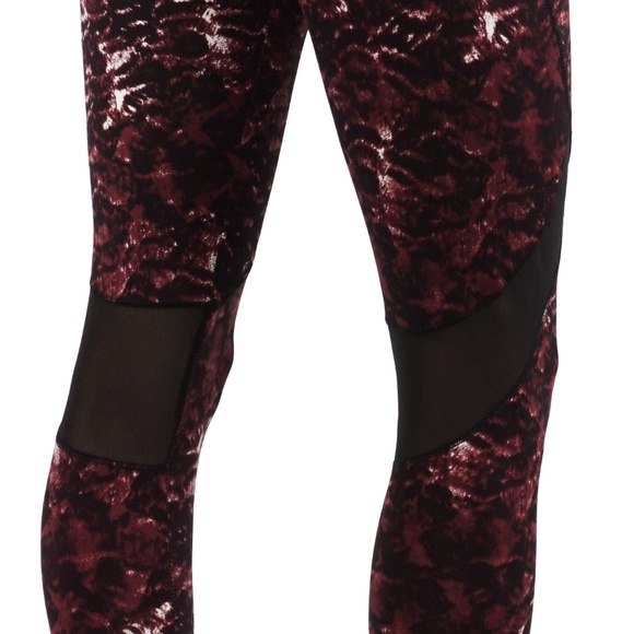 NEW Super soft Leggings with mesh activewear casual everyday yoga gym mid waist - Picture 3 of 5